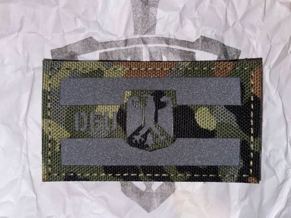DEU Deutschland Adler Patch – Bundeswehr Flecktarn IR Velcro Patch