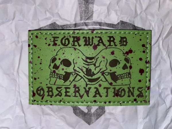 FOG Melty Skull Patch – Forward Observations Group Velcro Patch (PU Leder)