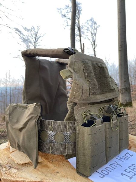 FCPC V5 Plate Carrier Replika – Modularer Plattenträger + KTAR Triple Mag Flap (Ranger Green / Oliv)