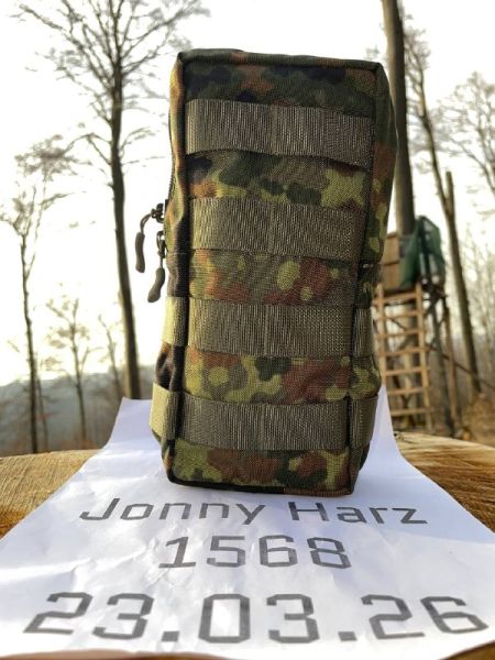 Bundeswehr IdZ-ES Mehrzwecktasche 5-FTD – Flecktarn Utility Pouch MOLLE