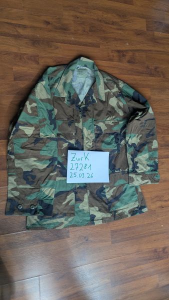 US BDU Shirt Feldbluse, Woodland, Medium-Regular