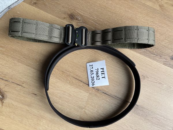 Kampfgürtel mit Innengürtel Klett ranger green
