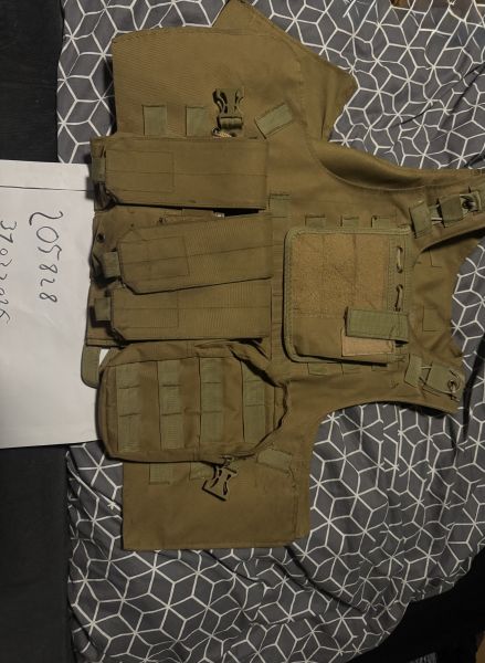 Tasmanian Tiger Plattenträger Tan | Quick Release | inkl. Pouches | Top Zustand