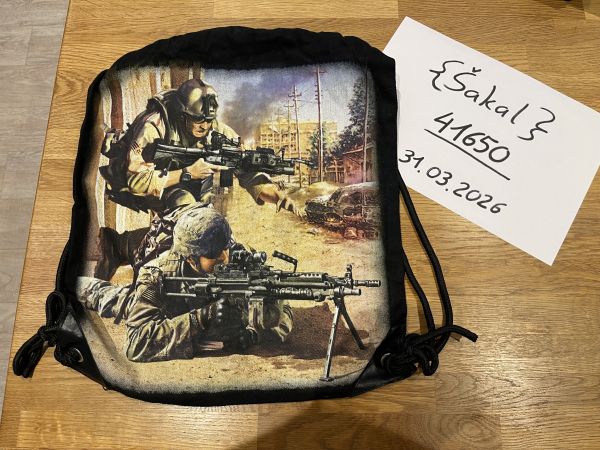 Stoffturnbeutel mit Motiv