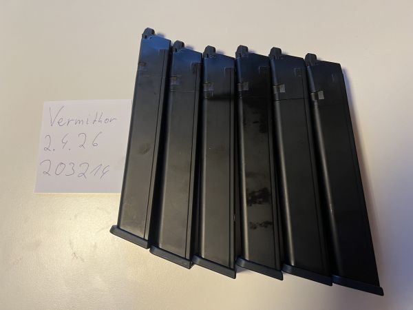 Tausch 6x Glock AAP Longmags Gas HiCaps Long Magazine Mags