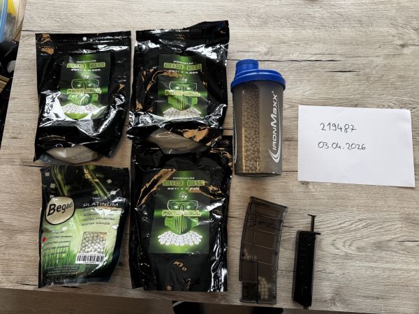 Diverse BBs plus Zubehör 