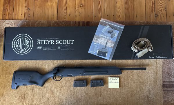 ASG Steyr Scout schwarz Sniper, Federdruck