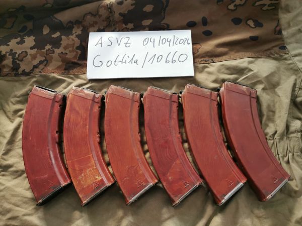 6x AKM Realsteel Airsoft Umbau Bakalit AK AKM AK74 Magazin