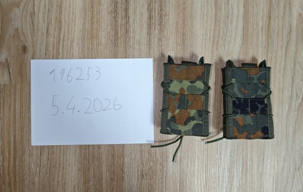 2er Set Begadi Basic Magazintaschen (Fast Mag) – Flecktarn – M4/AK/G3/7.62