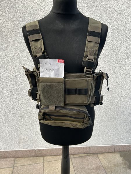 EmersonGear Micro Fight Chassis Mk3 Chest Rig Set - Ranger Green - Wie Neu!