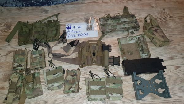 Konvolut - Molle Taschen , Holster , Multicam , Beinplatte , Shotshellhalter