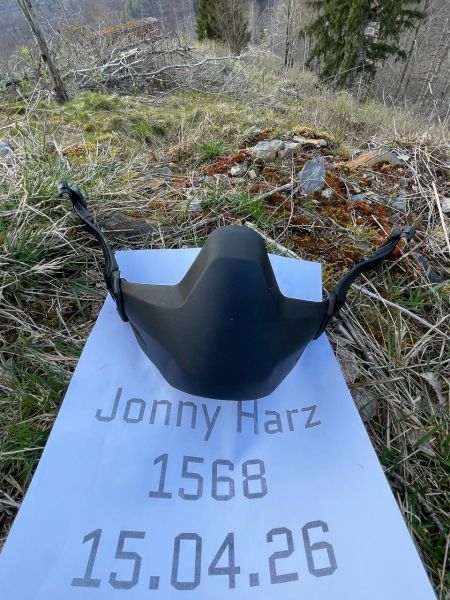 Caiman Jaw Guard Replica – Mandible Protector Schwarz | Airsoft Helm Kinnschutz