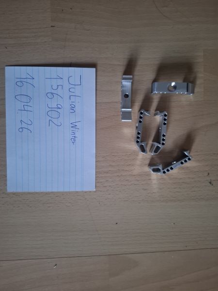 Cnc gefräste ladehebel für aap01