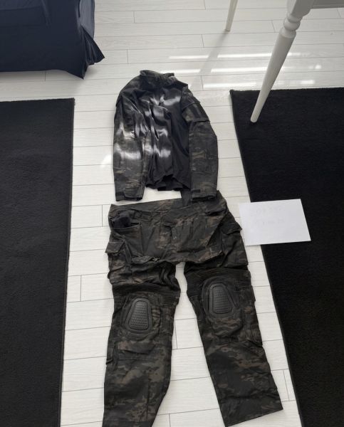 Zip Tac Combat Shirt und Hose 2xl Camo Black