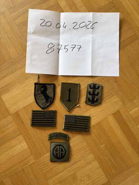 Diverse US Army Patches oliv