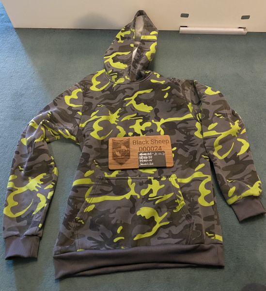 Pullover Speedsoft neon gelb Camouflage Größe L