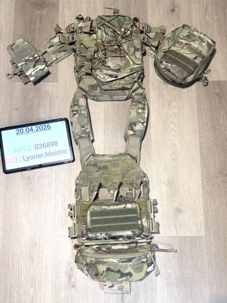 Agilite K-Zero Multicam Plattenträger Set: Placard + Pouches + Dummy Plates - Hobbyaufgabe