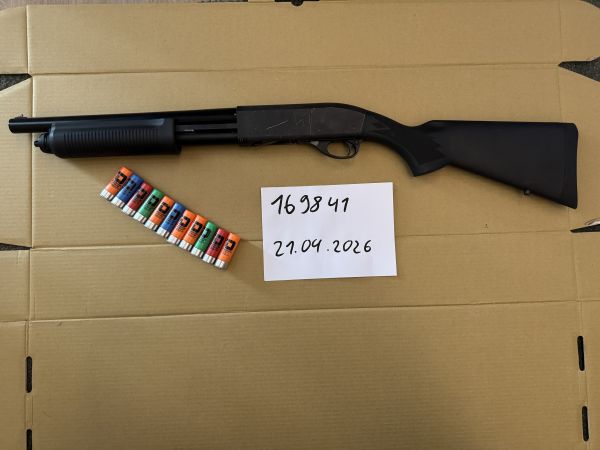 PPS M870 Police Magnum Shotgun, Schrotflinte + Shells