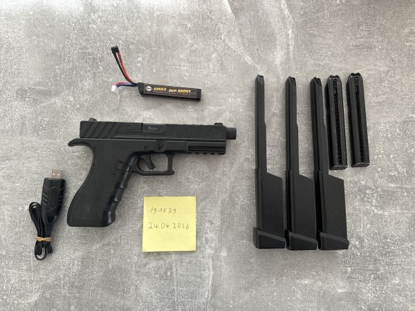 CYMA CM.131A Gen.5 AEP mit Begadi CORE EFCS / MOSFET Begadi Pistole + 5 Magazine + Akku/Lader