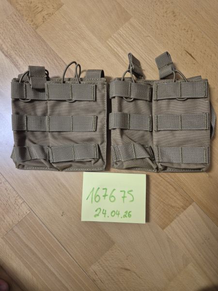 2x Doppelmagazine pouch Tan