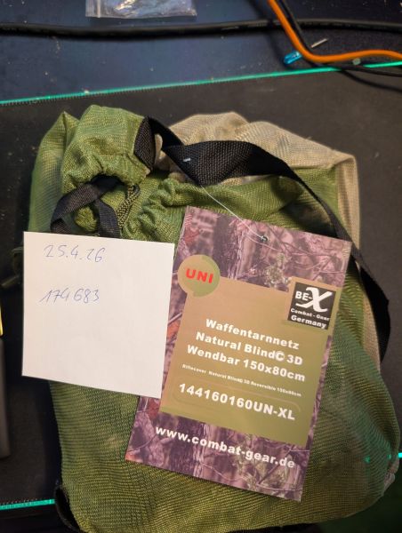 Airsoft BE-X Waffentarnnetz Natural Blind