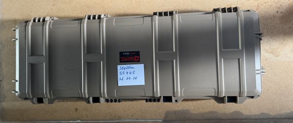 NUPROL LARGE HARD CASE WAFFENKOFFER GUN KOFFER TAN Trolley