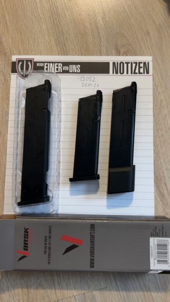 2 Vorsk Meu 1911 Magazine , 1neu + Army Armament gbb Magazin 