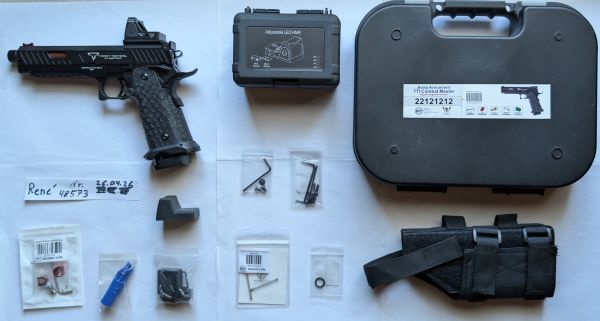 Army Armament TTI Combat Master R601 HiCapa GBB Begadi Upgrade Version plus vielen Ersatz und Tuningteilen