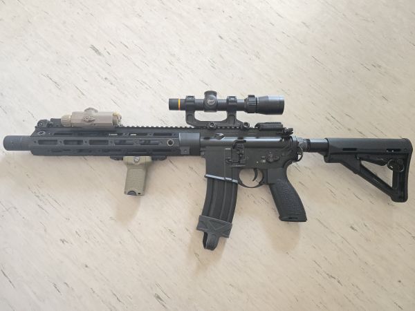 Begadi E&C SMR16 HK416 M4 mit Begadi Core EFCS Mosfet/ETU und Federschnellwechselsystem FSWS, Tausch möglich 