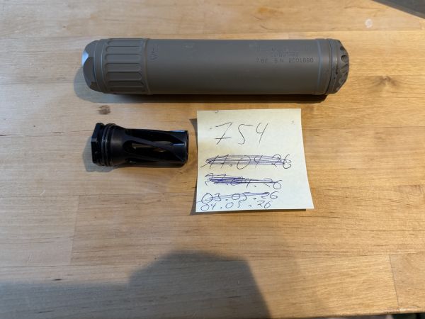 Crusader URGI / MK16-Style EL-QD Aluminium Silencer mit QD Stahl Flash-Hider 14mm- Flat Dark Earth