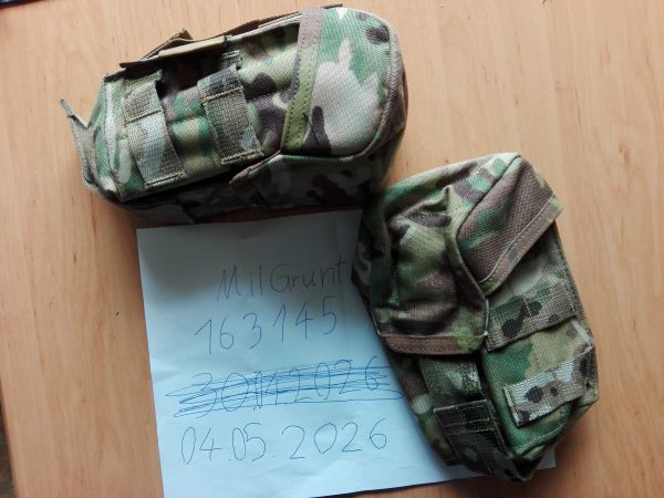 Warrior Assault Systems DBL Double Rifle Magpouches in Multicam mit Divider, Einhak und Klettverschluss vom PLB Belt Kit