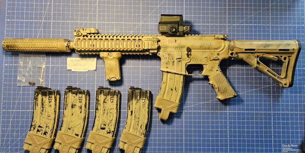 WE MK18 + NPAS+ RA-Tech Teile + 5 Magazine