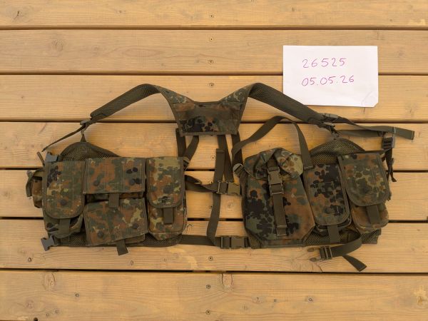 LHBw453890 Schleswiger Tauwerkfabrik Chest Rig Flecktarn Neuwertig
