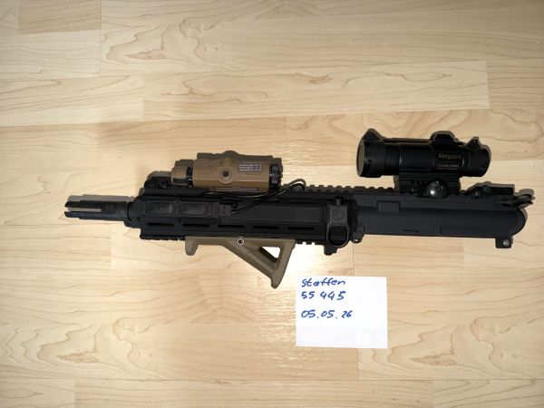 SYSTEMA PTW L119A2 L119 A2 UKSF SAS FRONTSET UPPER RECEIVER MAGPUL DTW XTW SUREFIRE SCOUT LIGHT ANPEQ KOMPLETTSET PDI INNER BARREL