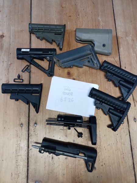 Stock,Schaft Konvolut ,schiebeschaft,