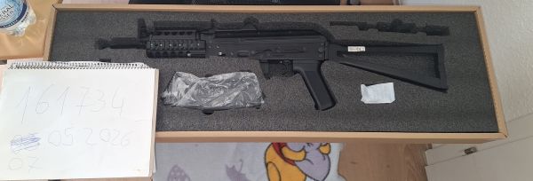 Begadi AK S 74 UN Sport S-AEG mit Rail, GEN 4 und Begadi CORE EFCS/Mosfet, schwarz (frei ab 18 J.)