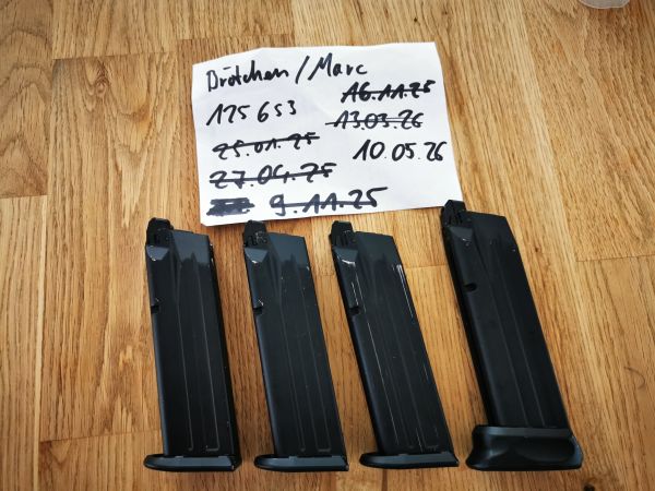 Walther PPQ Mags Gas und CO2