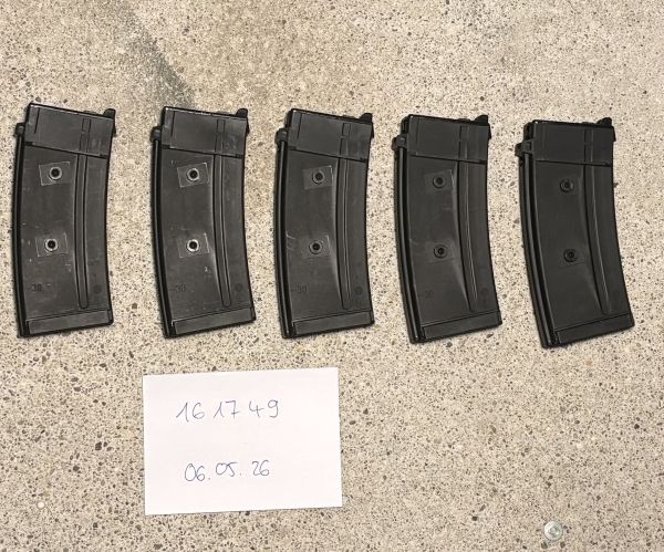 5x GHK 551/553 Co2 Magazin (32 Schuss)