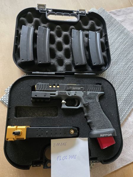 Dieses Wochenende 300€ Inklusive Versand (HPA MP5) Begadi Armament R17 Special Edition inklusive hochwertigem CNC-gefrästem AirTac MP5 HPA-Adapter sowie 6x Magazinen und Farbkits 