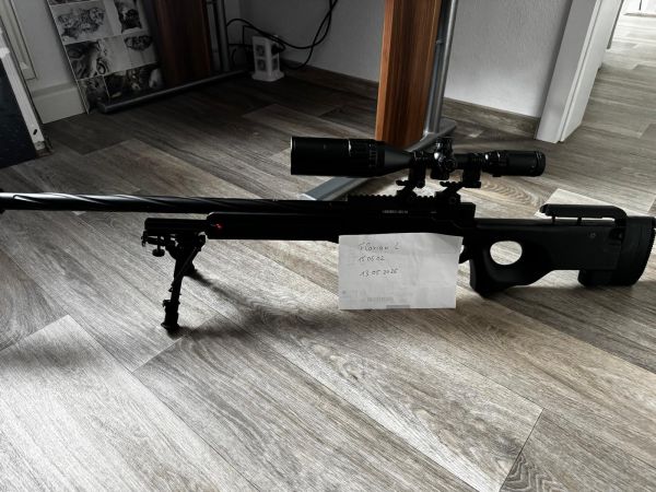 SG96 Mk1 Sniper Setup + 7 Magazine + 3D Camo Cover + Zubeh&ouml;r