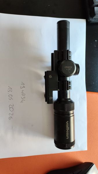 Valken 1-4x20 Mil-Dot Dual Illuminated Rifle Scope W/ Mount. 