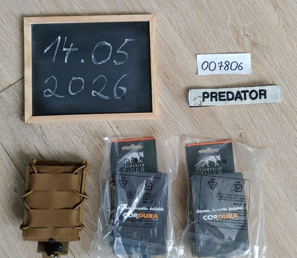 3x Tasmanian Tiger SGL Mag Pouch MCL Coyote 
