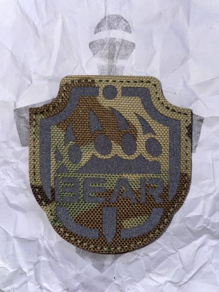 Escape from Tarkov BEAR PMC IR Patch – Multicam Cordura | Infrarot Velcro Klettaufnäher