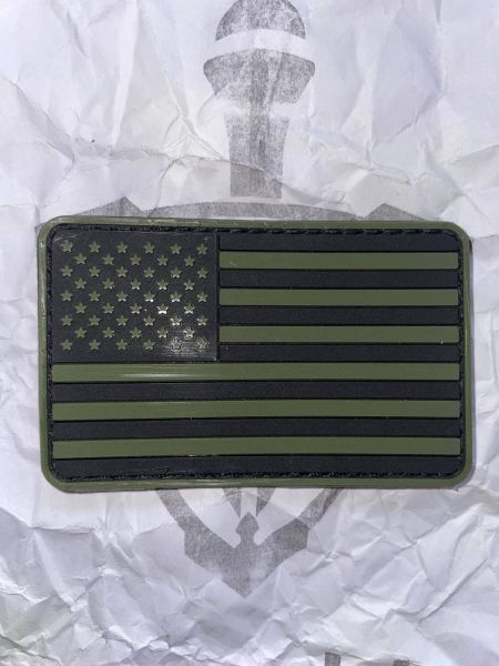 USA Flag PVC Patch – Oliv Tactical | United States of America Klettaufnäher