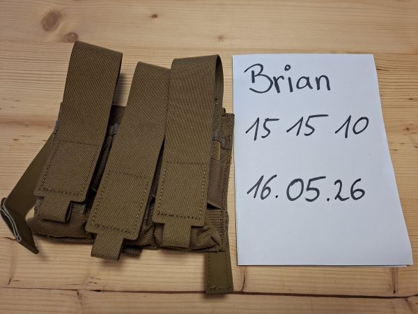 TT smg tripple mag pouch inkl. fast mag Einsätze 2 von 2