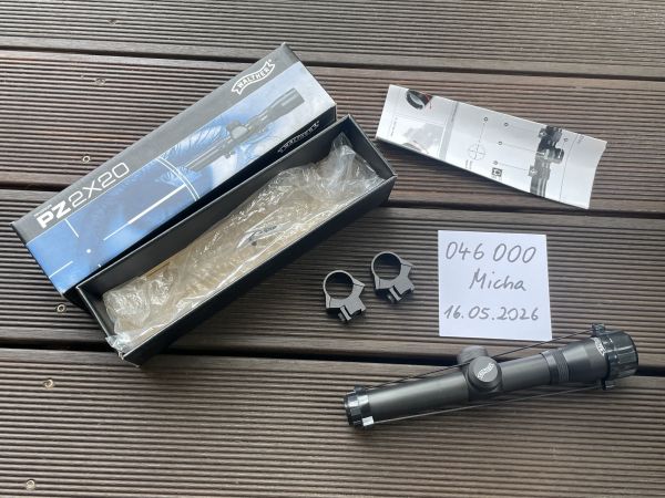 Walther Pistol Scope 2x20 Pistolen Zielfernrohr 