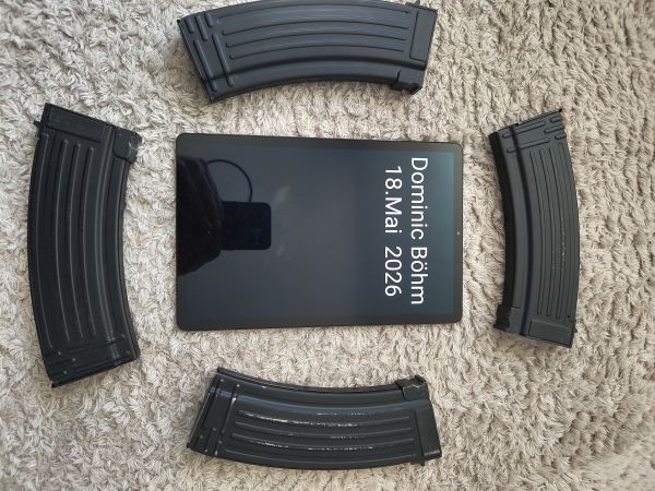 4x AK Magazin Midcap 150 Schuss stahlblech