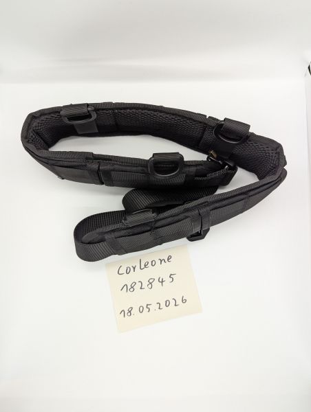 Einfach Battle Belt schwarz gepolstert 
