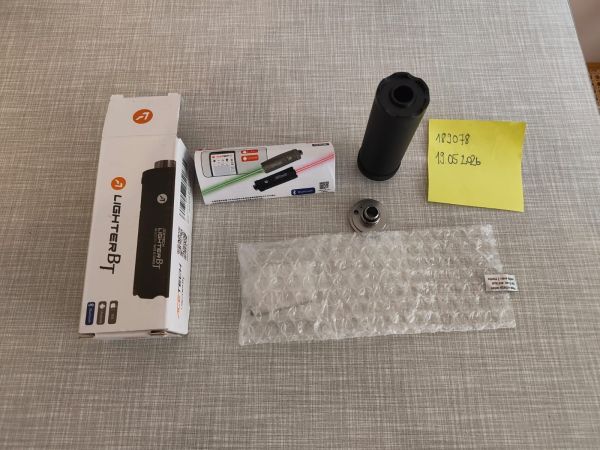 Acetech Lighter BT Aluminium Silencer Mini Tracer Unit