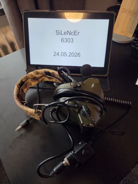 Headset mit PTT für Midland